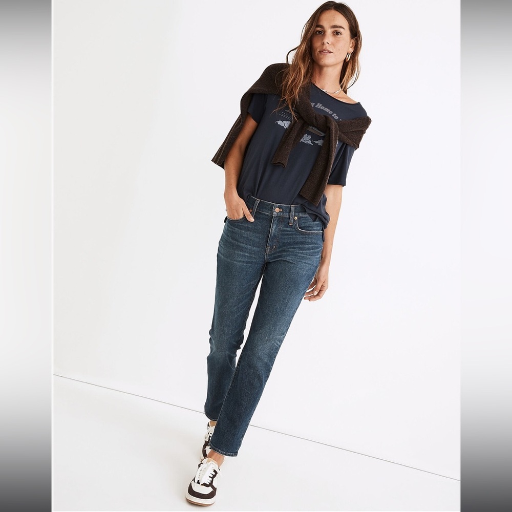Madewell, Tomboy Straight Jeans in Callan Wash, Sz 24
